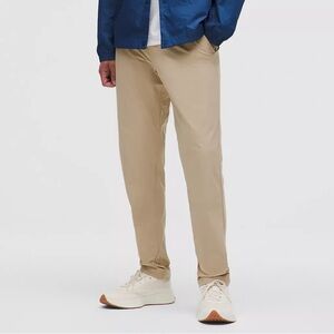 EUC! Lululemon ABC Classic-Fit Trouser 32 length Tan Khaki